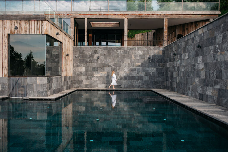 Ingang wellness en fitness (Resort)