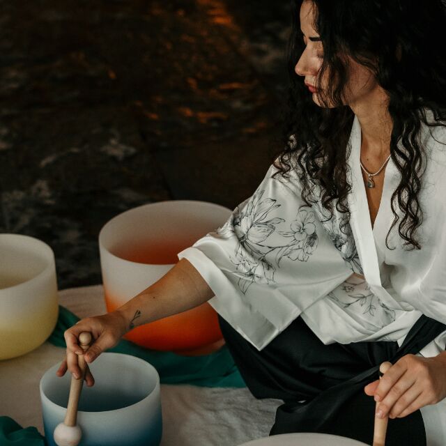 Floating sound bath bij Waer Waters